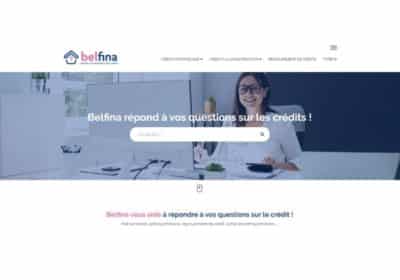 Création du site internet de Belfina