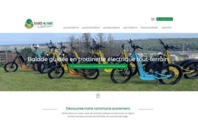Création du site internet de Trott-e.net à Flémalle