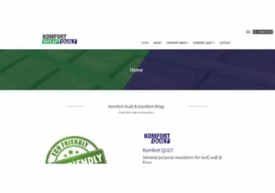 Création du site internet de Komfort Wrap & Quilt à Saint-Vith