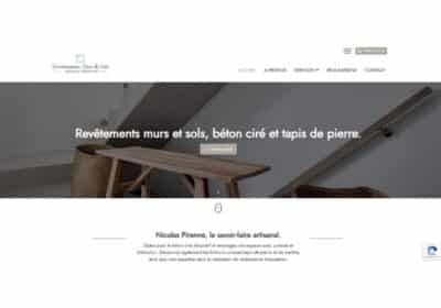 Création du site internet de Nicolas Pirenne à Verviers